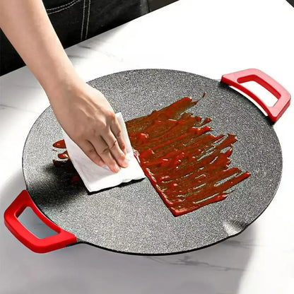 1500W Portable Electric Korean BBQ Grill Indoor Smokeless Non-stick Grill Pan Adjustable Temperature Control Universal Fry Griddle for Home Cooking
