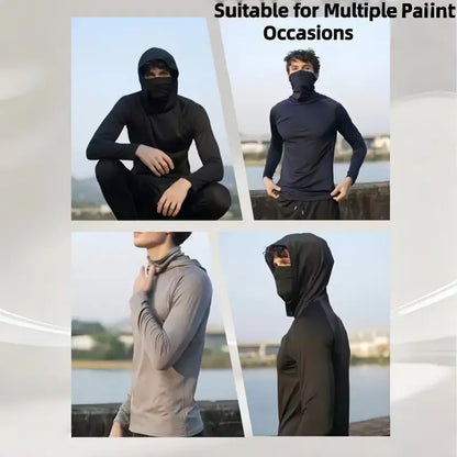 6-Piece Men's Casual Hoodie Pullovers Blue Black Light Gray Slim Fit Long Sleeve Lightweight UPF Sun Protection Soft Breathable Timeless Classic Versatile Machine Washable Comfort Multi-Occasion Wear Menswear Set Stylish Tops