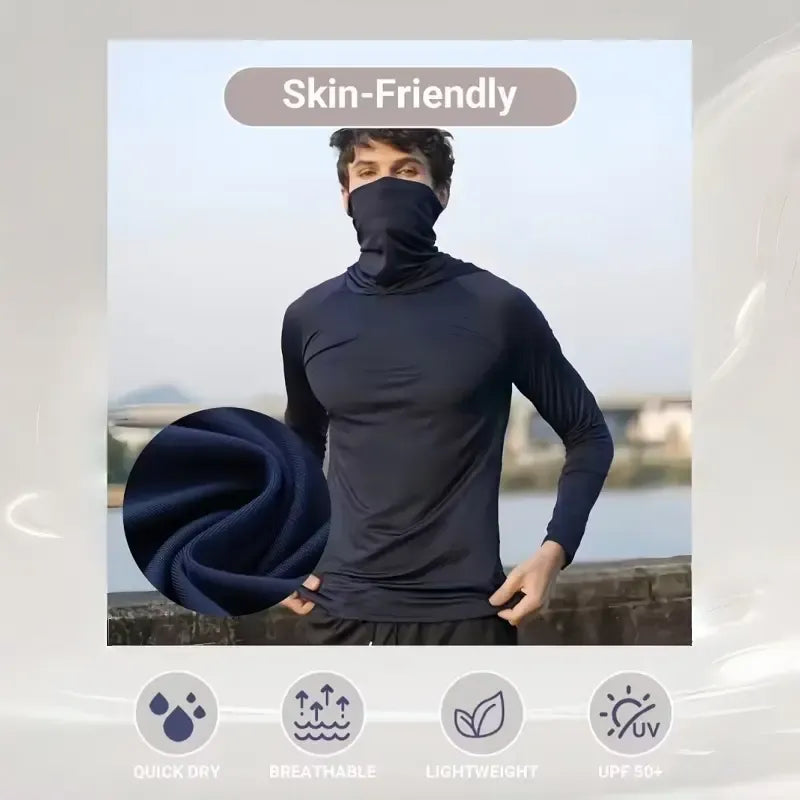 6-Piece Men's Casual Hoodie Pullovers Blue Black Light Gray Slim Fit Long Sleeve Lightweight UPF Sun Protection Soft Breathable Timeless Classic Versatile Machine Washable Comfort Multi-Occasion Wear Menswear Set Stylish Tops