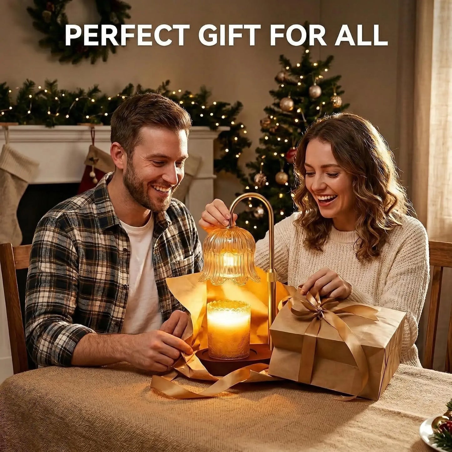 Modern Metal Candle Warmer Lamp with Timer & Brightness Control
