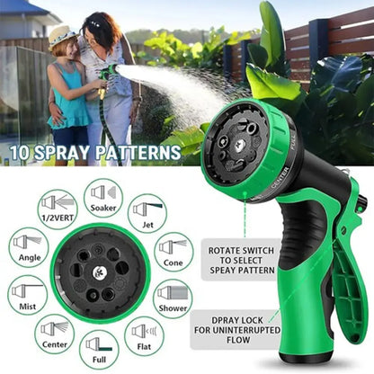 50/100FT 4X Stronger Deluxe Heavy Duty Expandable Flexible Garden Water Hose for Gardening & Outdoor Use Strong Construction Versatile