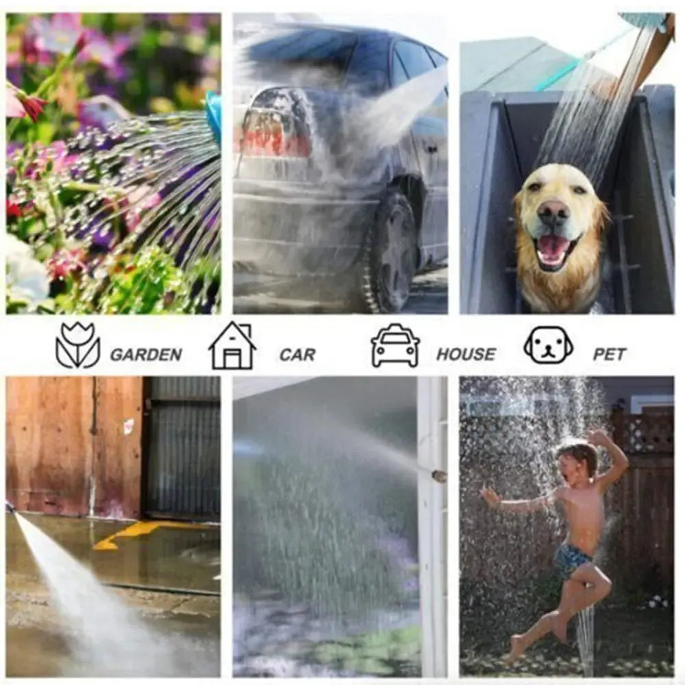 50/100FT 4X Stronger Deluxe Heavy Duty Expandable Flexible Garden Water Hose for Gardening & Outdoor Use Strong Construction Versatile