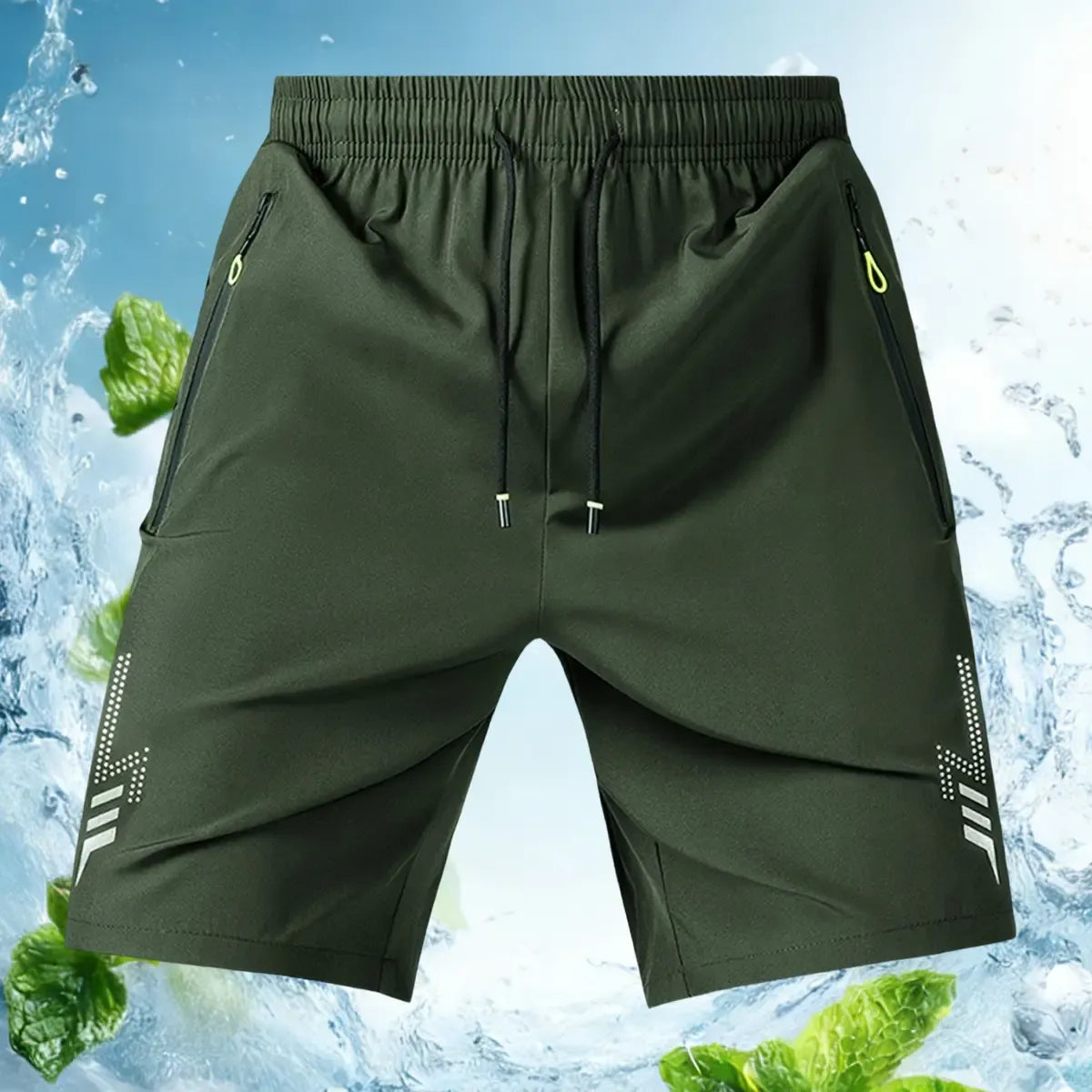 Men's Unisex Fashion Athletic Shorts (Pack of 3) - Reflective Geometric Prints