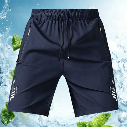 Men's Unisex Fashion Athletic Shorts (Pack of 3) - Reflective Geometric Prints