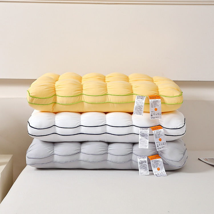 Soft Quilted Puff Grid Design Pillow