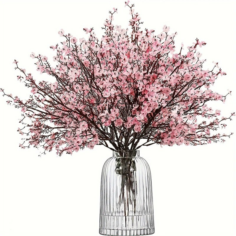 50CM Artificial Cherry Blossoms Flower Fake Silk Plant Decoration Wedding Party Decoration Bouquet Real Touch DIY Home Garden