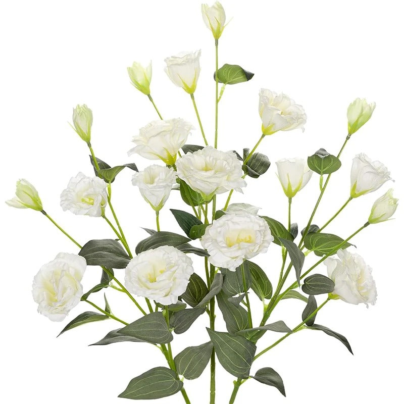 70CM 4Heads Silk Artificial Eustoma Flower Bouquet Long Stem Artificial Flower for DIY Wedding Party Center Decor Home Decor