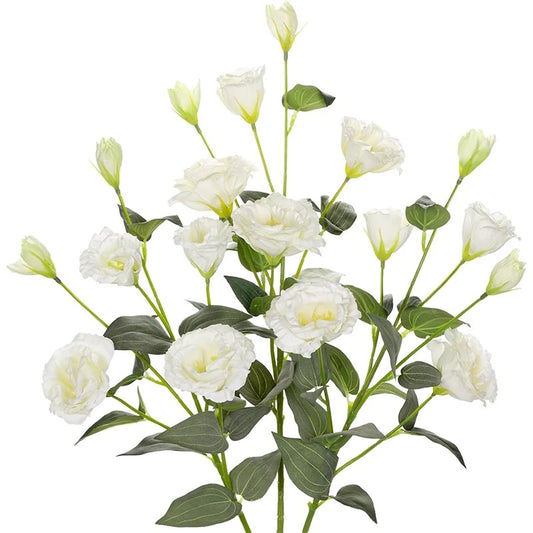 70CM 4Heads Silk Artificial Eustoma Flower Bouquet Long Stem Artificial Flower for DIY Wedding Party Center Decor Home Decor