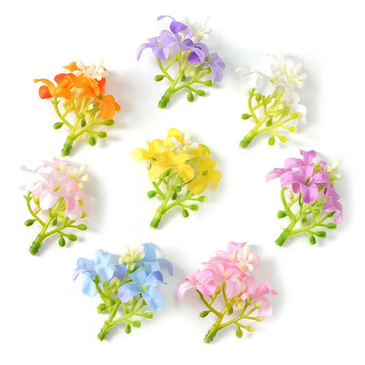 10/20/50Pcs 4cm Silk Artificial Bellflower Flower Head for Home Wedding Decorations DIY Gift Box Garland Wreath Accessories