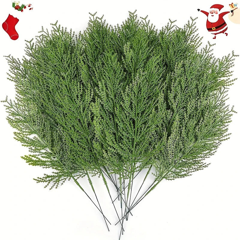 35cm Artificial Green Pine Leaves Christmas Decoration Xmas Tree Home Room Decor New Year Gift Christmas Garland Accessory