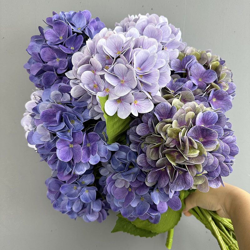 Hydrangea fake flowers home decoration oil painting color moisturizing film