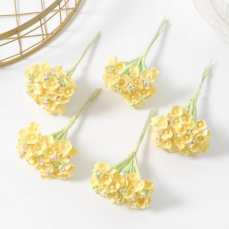 1/3/5Pcs 11cm Artificial Flower Silk Babysbreath Outdoor Garden arch Bonsai Wedding Valentine Home Decor Festival Diy Gifts