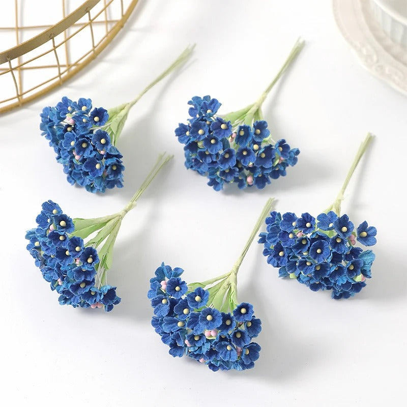 1/3/5Pcs 11cm Artificial Flower Silk Babysbreath Outdoor Garden arch Bonsai Wedding Valentine Home Decor Festival Diy Gifts