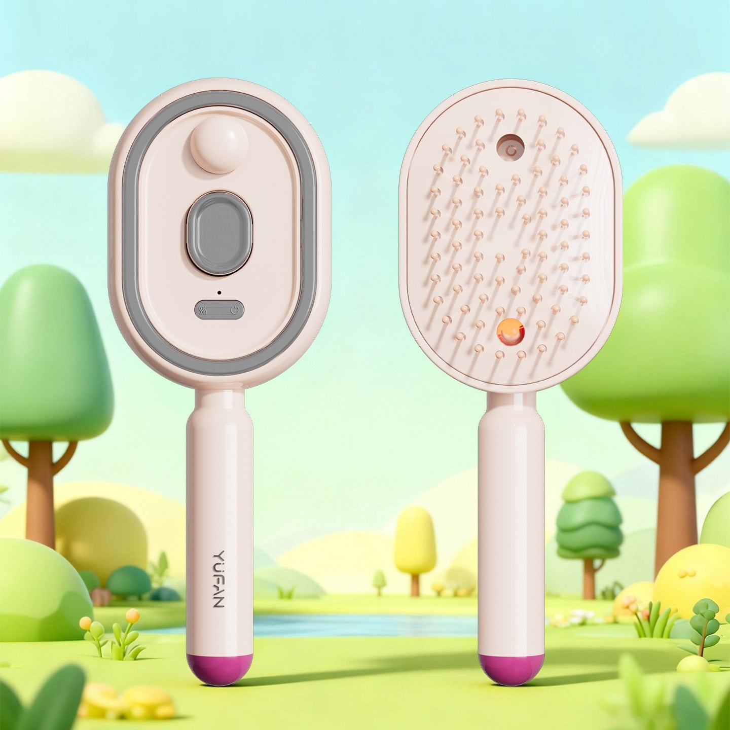 【Not straightened】Electric Spray Air Cushion Massage Comb