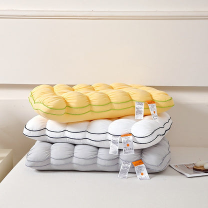 Soft Quilted Puff Grid Design Pillow