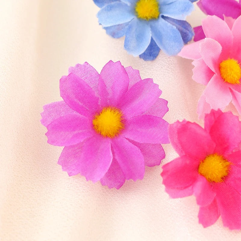 30/50Pcs Artificial Flowers Daisy Silk Flowers Decoration Party Wedding Decoration Home Party Daisy Floral Design Craft Supplies