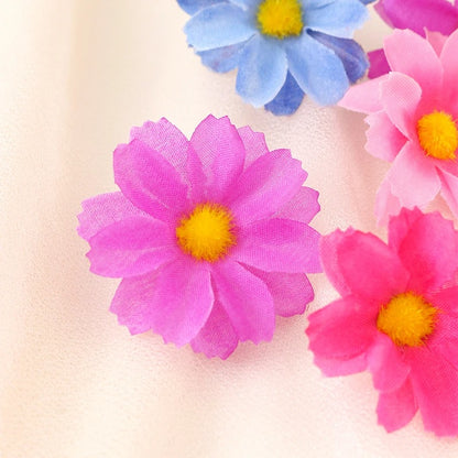 30/50Pcs Artificial Flowers Daisy Silk Flowers Decoration Party Wedding Decoration Home Party Daisy Floral Design Craft Supplies
