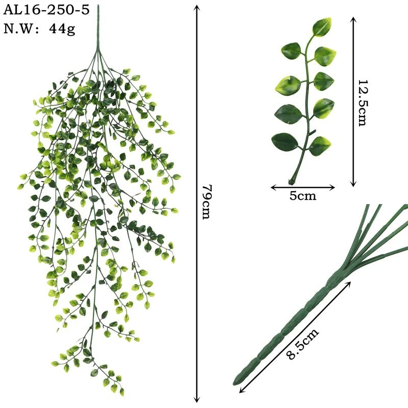 Artificial Plants Persian Grass Wall Hanging Green Plants Decoration 79cm Home Wedding Garden Decoration Fake Plant Rattan Vines