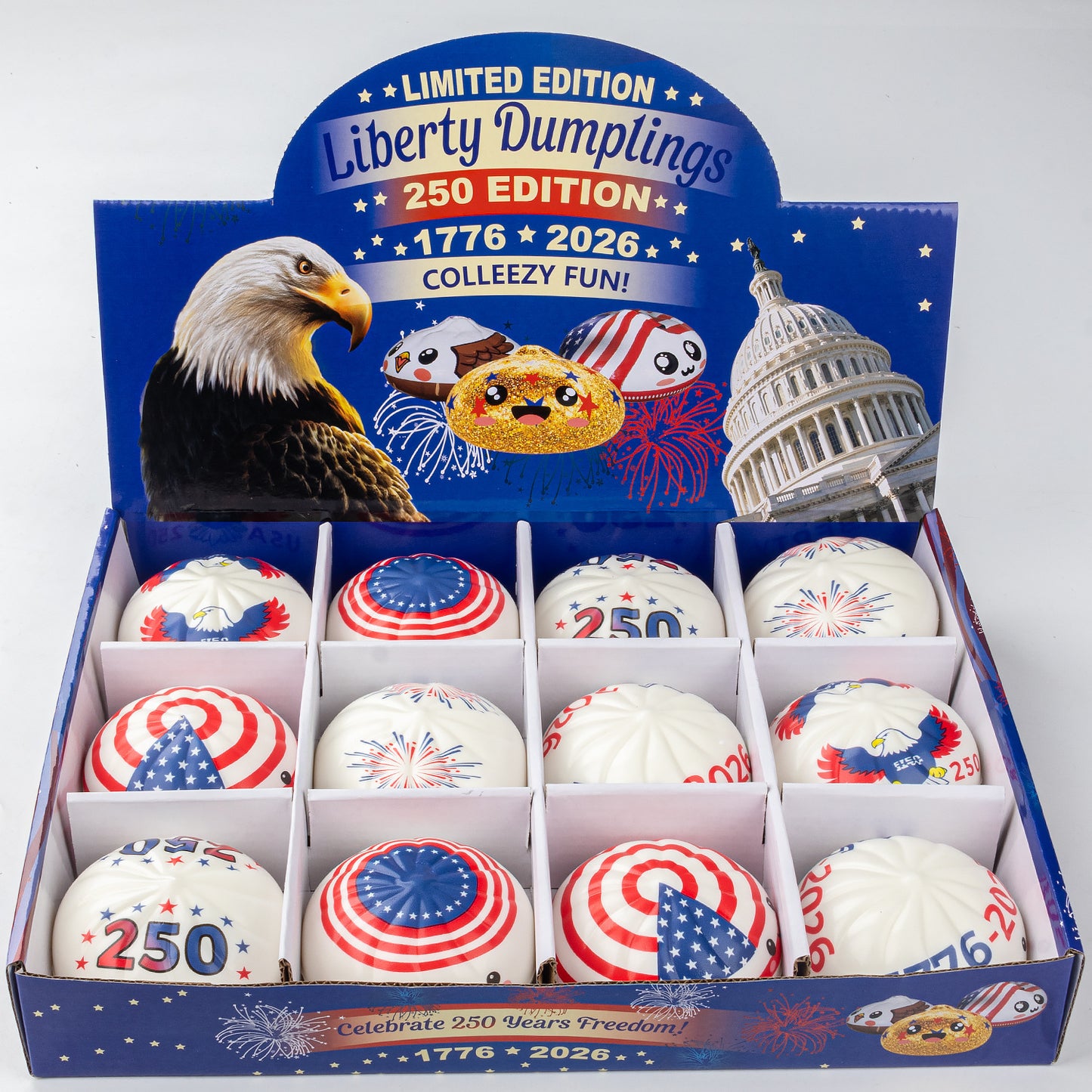 12pcs Independence Day Liberty Dumpling