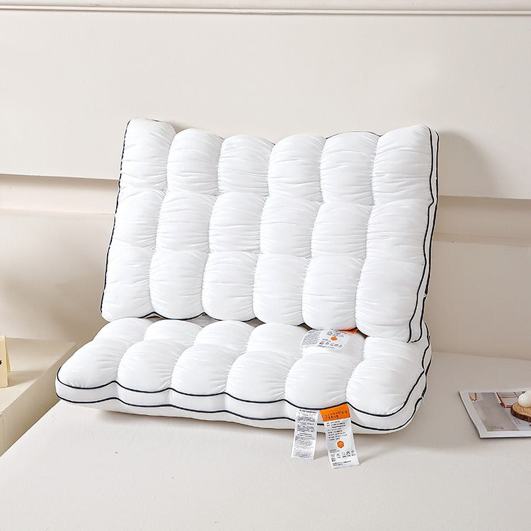 Soft Quilted Puff Grid Design Pillow