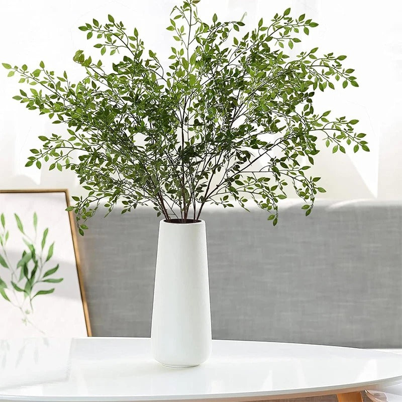 Artificial Green Plant 43.3 inch Fake Eucalyptus Leaf Flower Arrangement Accessories Wedding Home Room Decoration Fake Plants