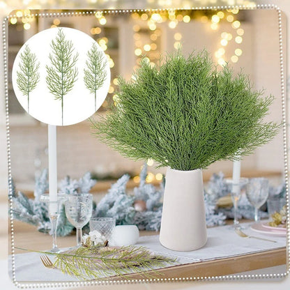 35cm Artificial Green Pine Leaves Christmas Decoration Xmas Tree Home Room Decor New Year Gift Christmas Garland Accessory