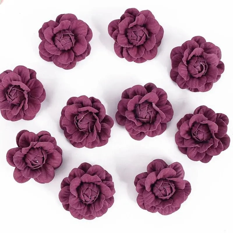 5/10Pcs Artificial Eco-friendly Flower Home Living Room Party Decor Wedding Garland Decorations DIY Hair Corsage Accessories
