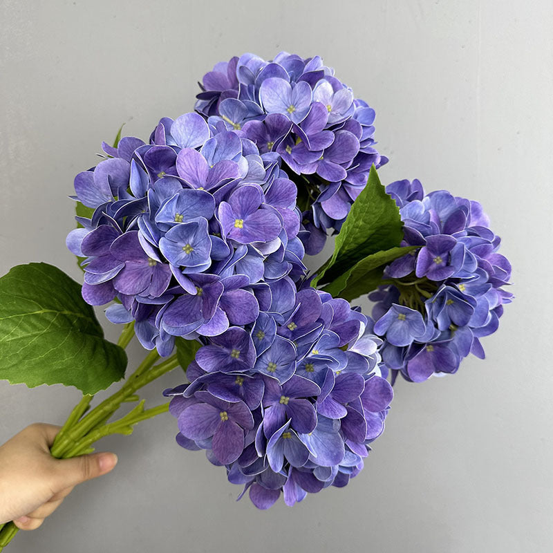 Hydrangea fake flowers home decoration oil painting color moisturizing film