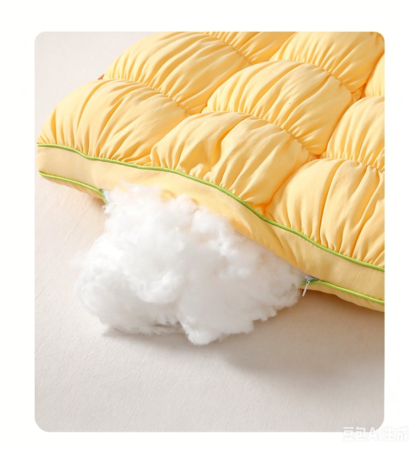 Soft Quilted Puff Grid Design Pillow