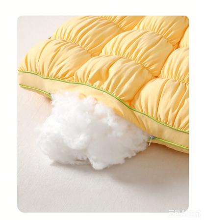 Soft Quilted Puff Grid Design Pillow