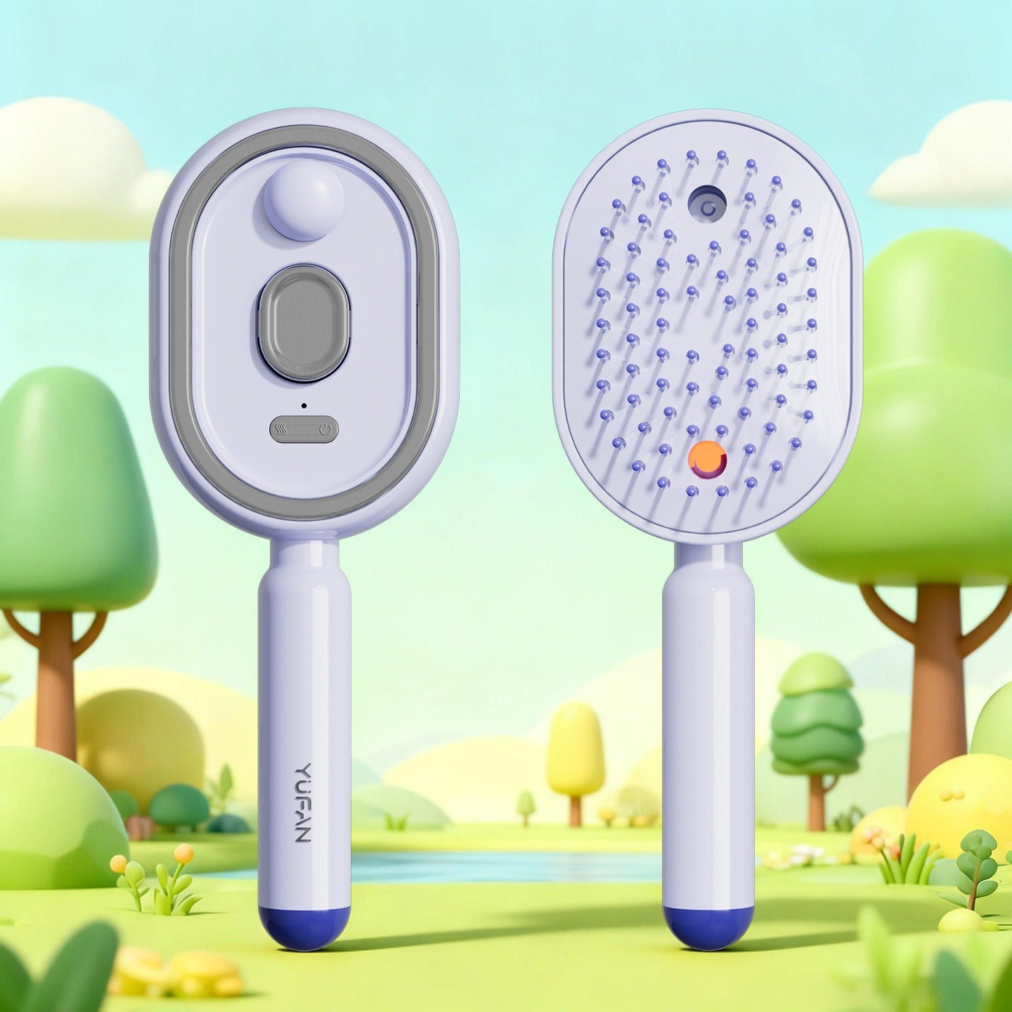 【Not straightened】Electric Spray Air Cushion Massage Comb