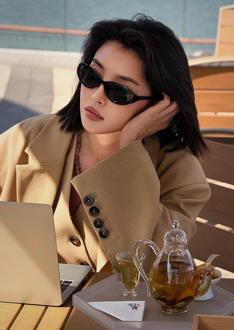 〖Summer Vibes〗3 PCS Retro Oval Sunglasses