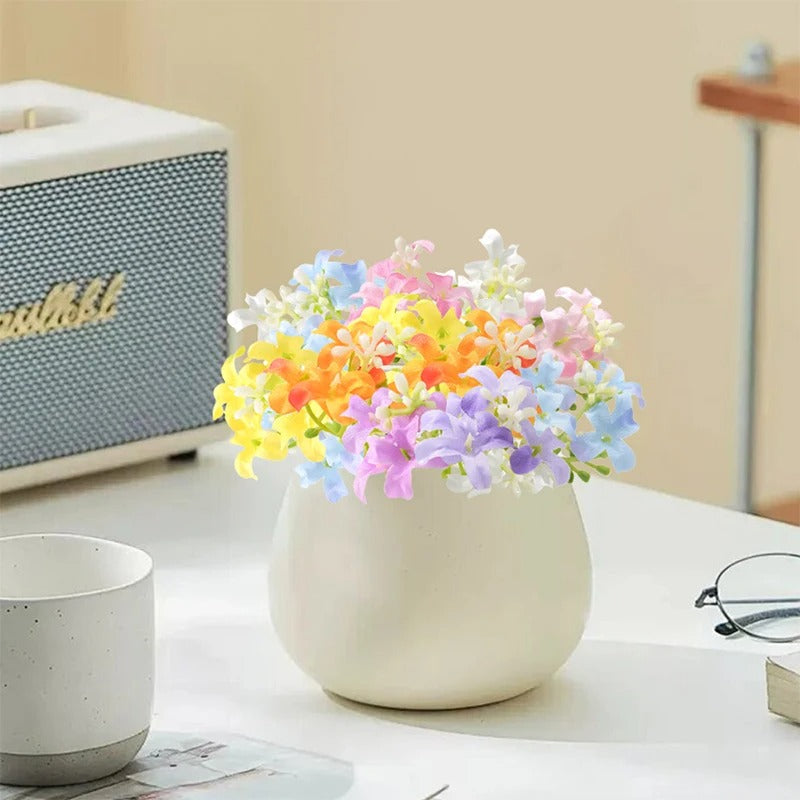10/20/50Pcs 4cm Silk Artificial Bellflower Flower Head for Home Wedding Decorations DIY Gift Box Garland Wreath Accessories