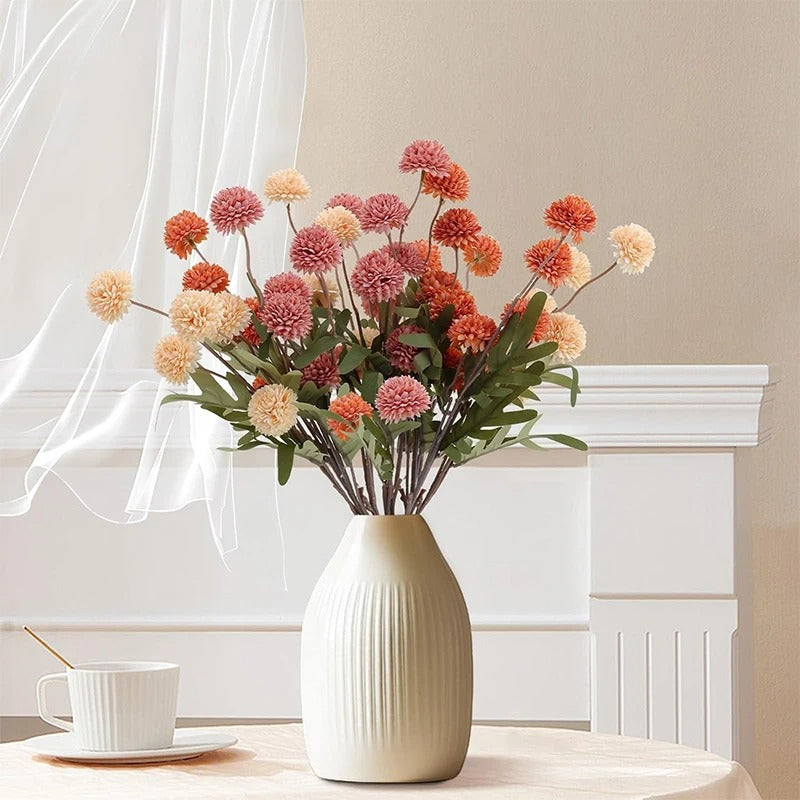 51cm Dandelion Artificial Flowers Wedding Decor 5 Head Fake Flowers Small Thorn Ball DIY Home Decor Bouquet Valentine's Day Gift