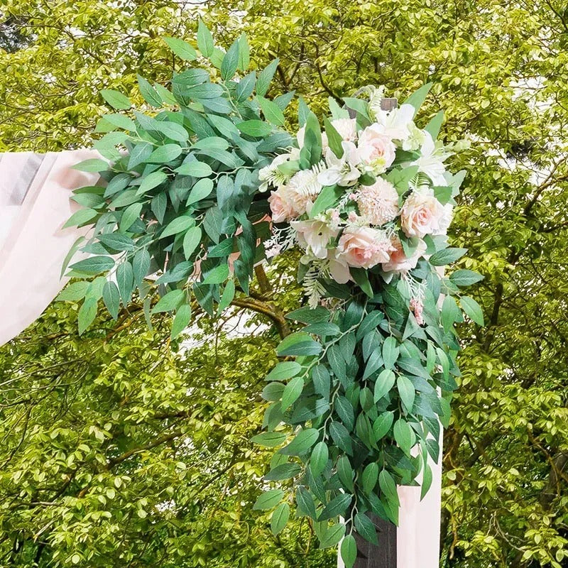 3PCS Artificial Plants Italian Ruscus Greenery Stems Spring Faux Shrub Bushes Green Leaves for Wedding Arch Bouquet Home Decor