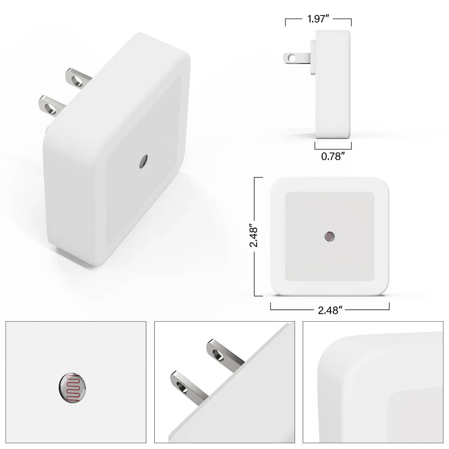 Night Light, Night Lights Plug into Wall 6-Pack, Plug in Night Light