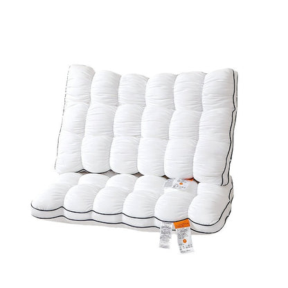 Soft Quilted Puff Grid Design Pillow
