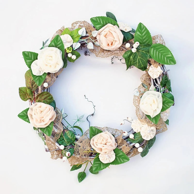 200/400Pcs 5.5cm Artificial Green Rose Leaves for DIY Craft Scrapbook Flower Arrangement Home Room Wedding Garland Decoration