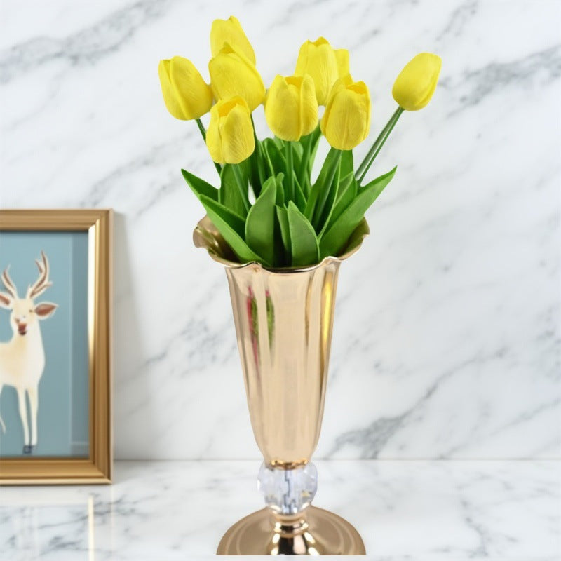10pcs Artificial Flowers Simulation tulips artificial flowers silk flowers home