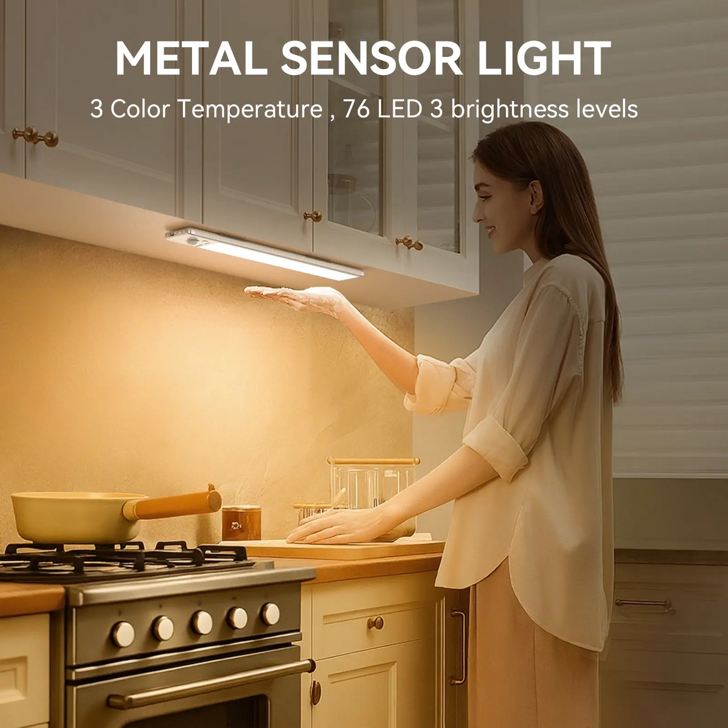 Under Cabinet Lights,Motion Sensor Night Light Indoor,1500mAh USB Rechargeable Light