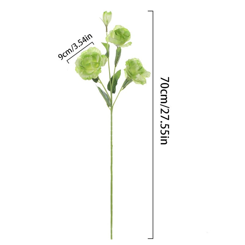 70CM 4Heads Silk Artificial Eustoma Flower Bouquet Long Stem Artificial Flower for DIY Wedding Party Center Decor Home Decor