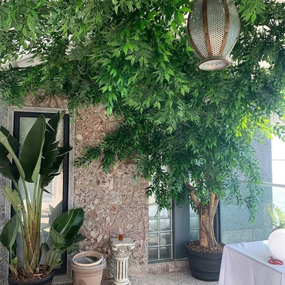 3PCS Artificial Plants Italian Ruscus Greenery Stems Spring Faux Shrub Bushes Green Leaves for Wedding Arch Bouquet Home Decor