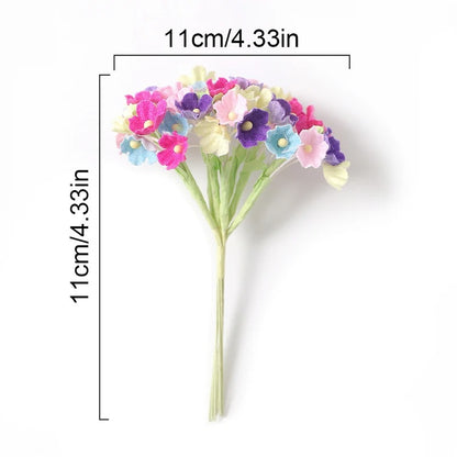 1/3/5Pcs 11cm Artificial Flower Silk Babysbreath Outdoor Garden arch Bonsai Wedding Valentine Home Decor Festival Diy Gifts