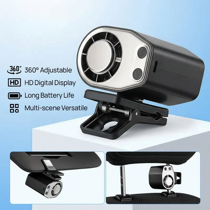 【Summer Survivals】 Semiconductor Cooling Clip-On Fan - Portable Clip Fan, Car Accessories, 360° Rotatable
