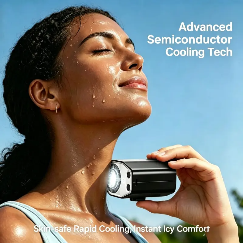 【Summer Survivals】 Semiconductor Cooling Clip-On Fan - Portable Clip Fan, Car Accessories, 360° Rotatable