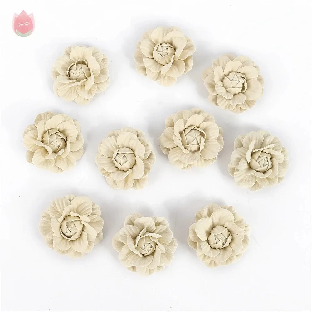 5/10Pcs Artificial Eco-friendly Flower Home Living Room Party Decor Wedding Garland Decorations DIY Hair Corsage Accessories