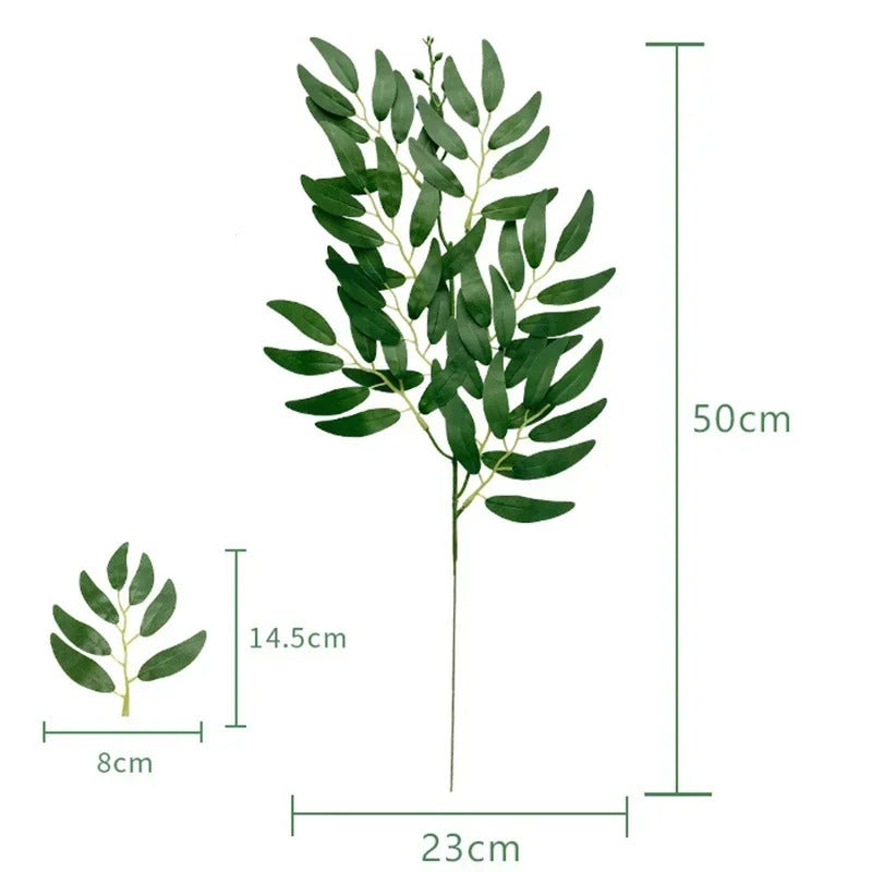 3PCS Artificial Plants Italian Ruscus Greenery Stems Spring Faux Shrub Bushes Green Leaves for Wedding Arch Bouquet Home Decor