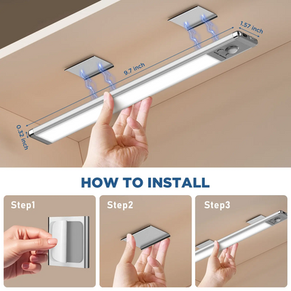 Under Cabinet Lights,Motion Sensor Night Light Indoor,1500mAh USB Rechargeable Light