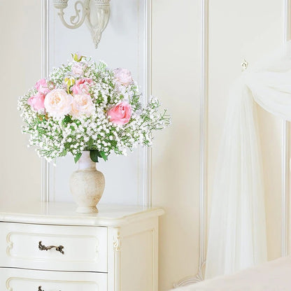 108Heads 63cm Babies Breath Artificial Flowers Plastic Gypsophila DIY Floral Bouquets For Handmade Wedding Party Home Decoration