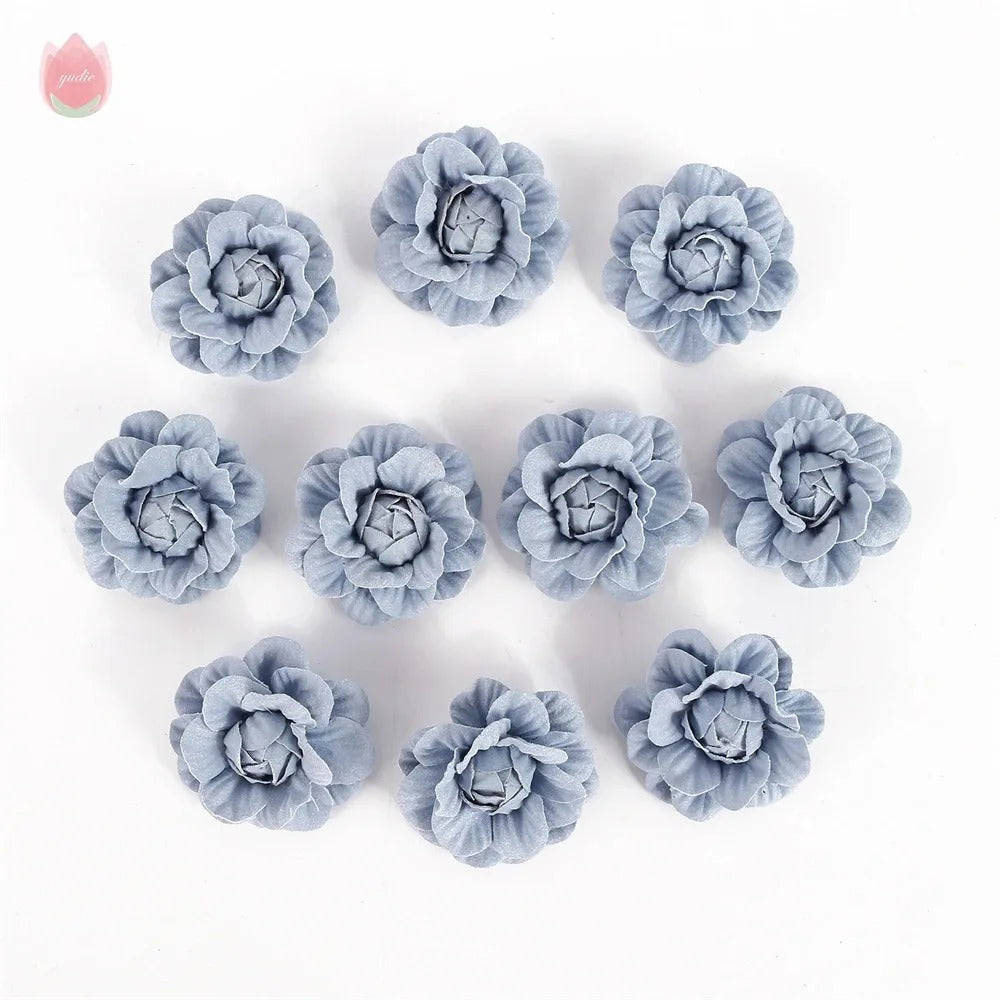 5/10Pcs Artificial Eco-friendly Flower Home Living Room Party Decor Wedding Garland Decorations DIY Hair Corsage Accessories